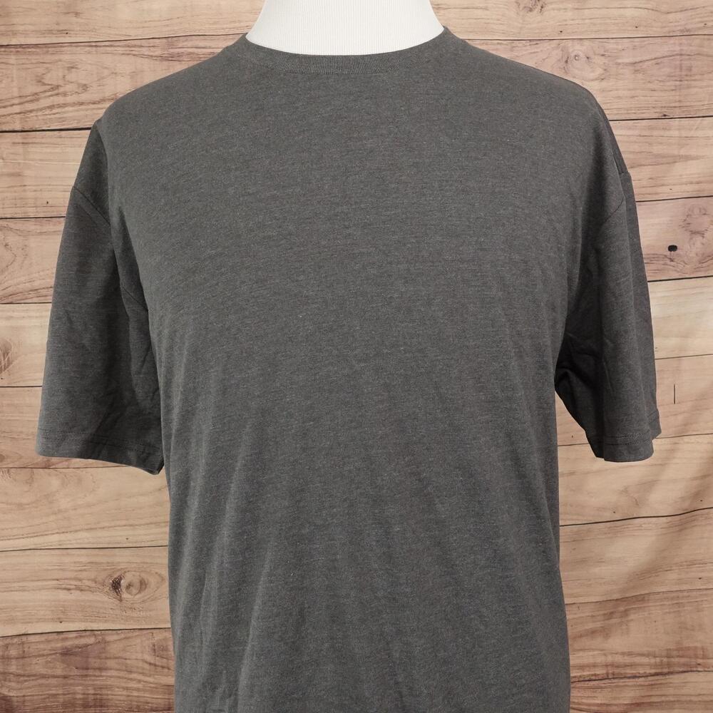 True Classic Shirt Mens 2XL Gray Tagless Basic Crewneck Tee T-Shirt Solid